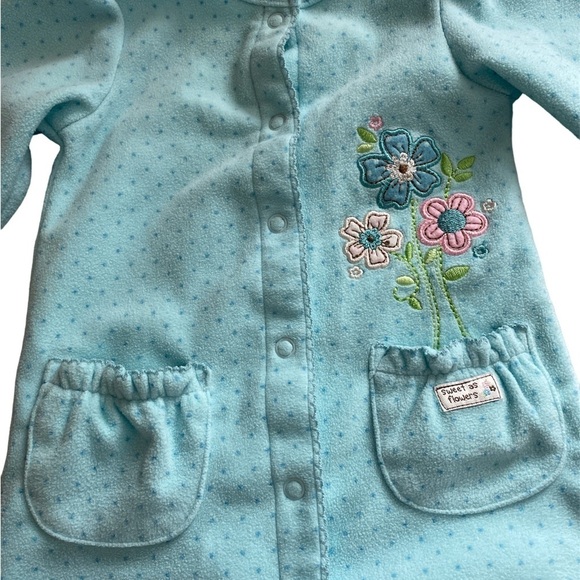 Carters sleeper bodysuit 12 months mint green girls - Picture 2 of 3